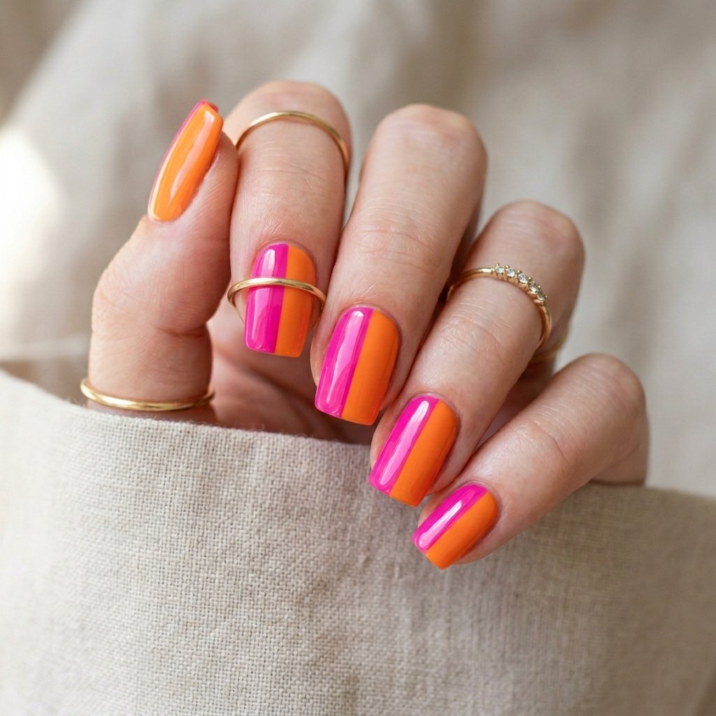 Crisp Two Tone Vertical Split