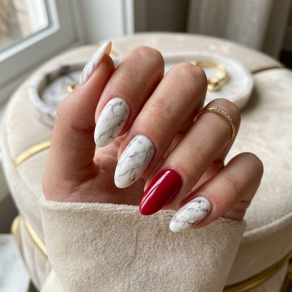 White Marble Accents