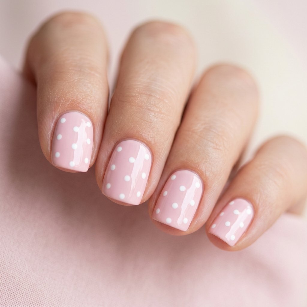 Classic White on Pastel Pink