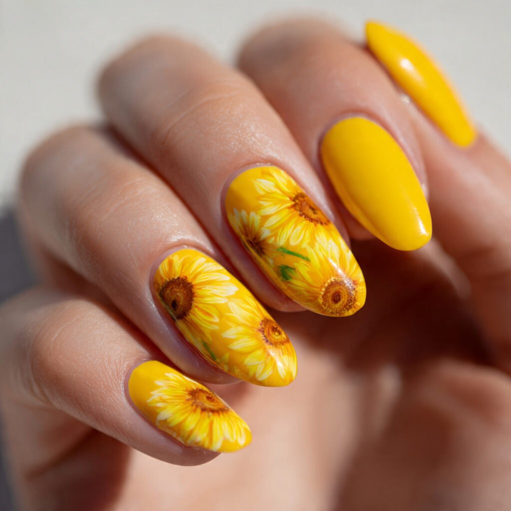 Bright Sunflower Yellow Art