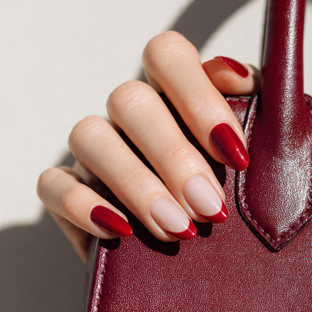 Modern Crimson French Arch