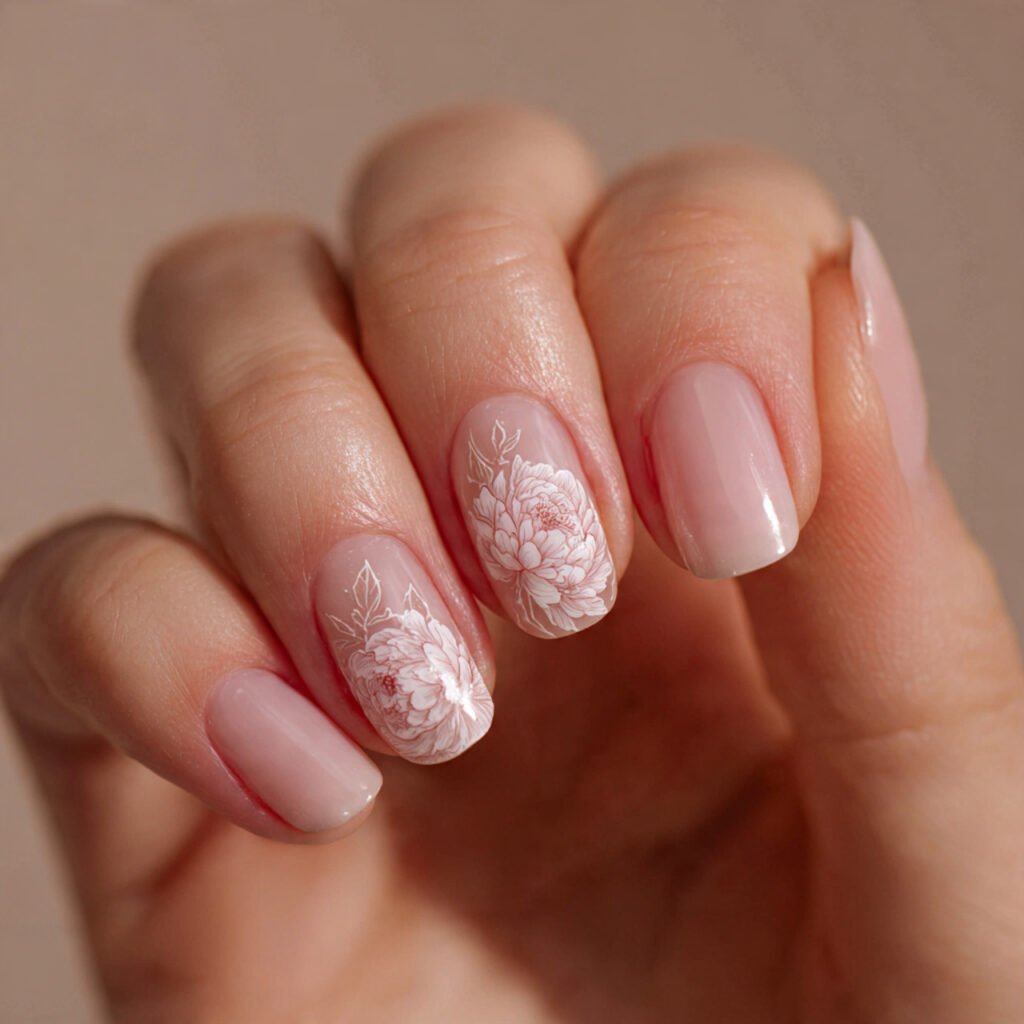 Pale Peony Floral Patterns
