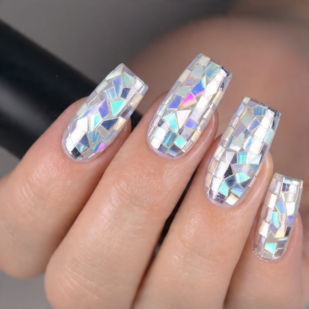 a flawless 11 square photograph of nails featuring
