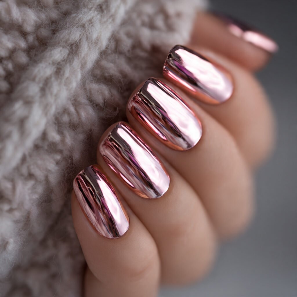Metallic Rose Chrome Glow