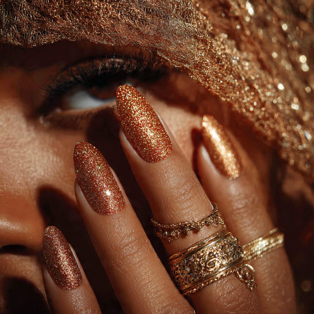 Shimmering Bronze Goddess Sparkle
