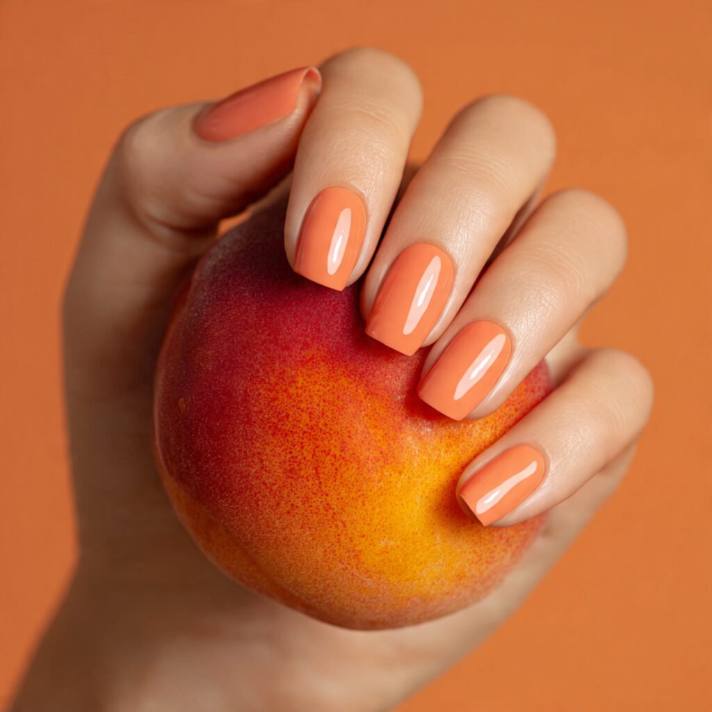 Glossy Apricot Sorbet Tone Ideas