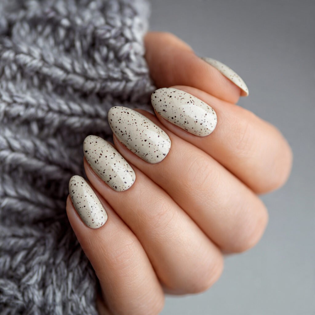 a playful close up shot of creamy vanilla colored