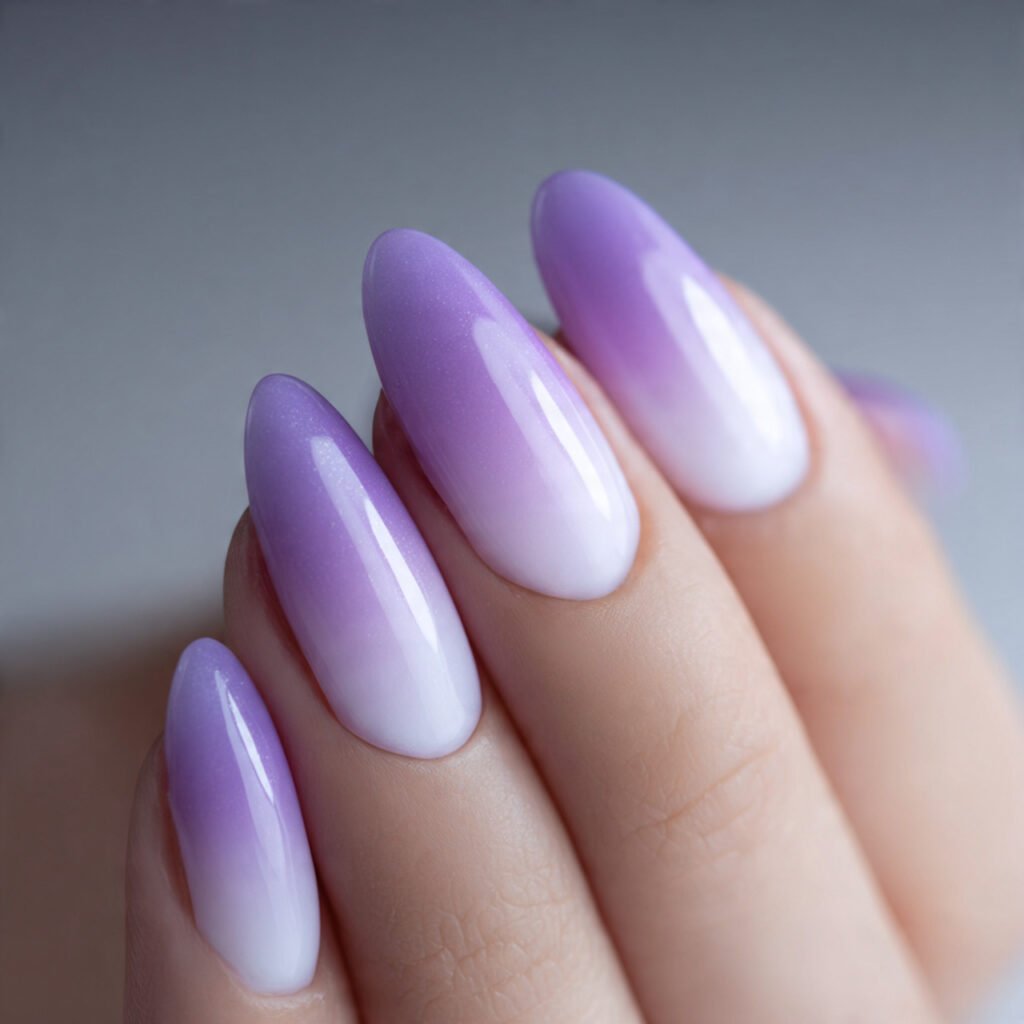 Soft Lavender Ombre Transitions