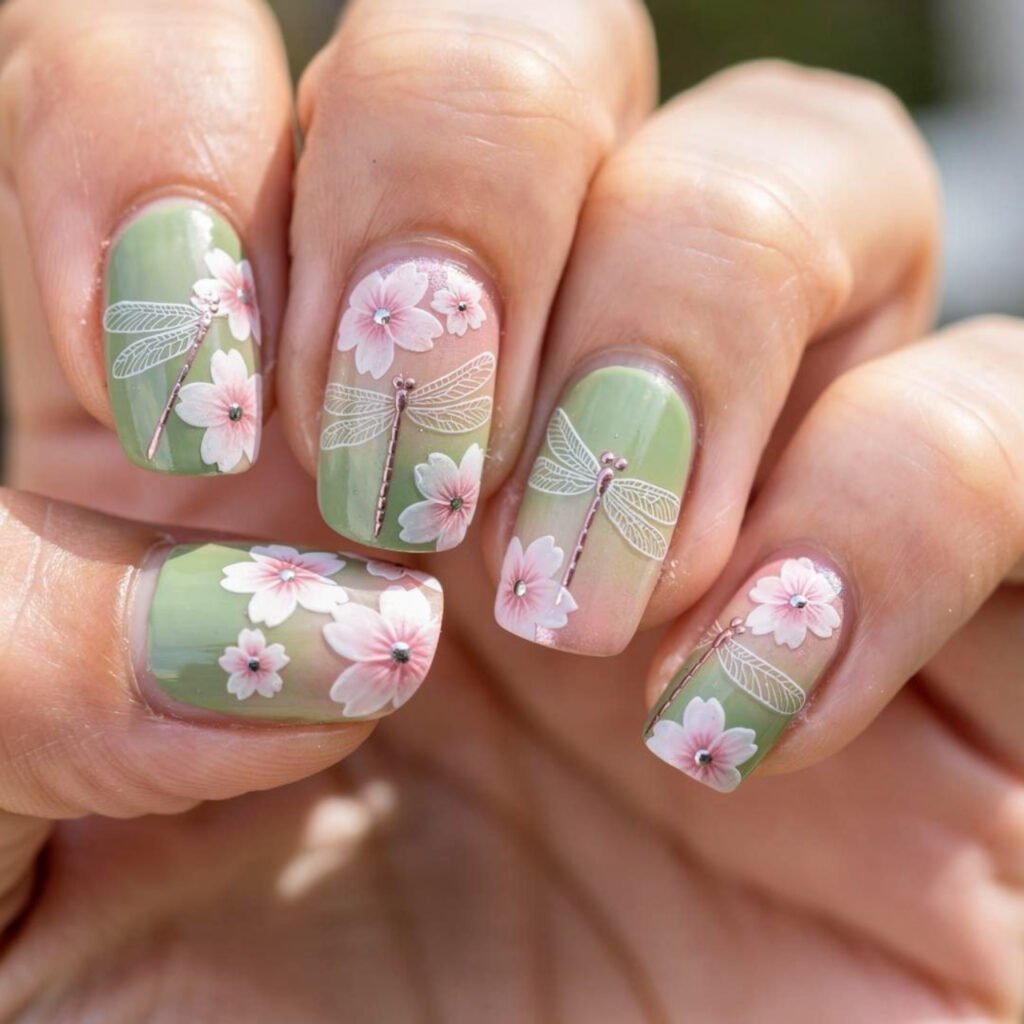 Cherry Blossom Nail Wraps Ideas
