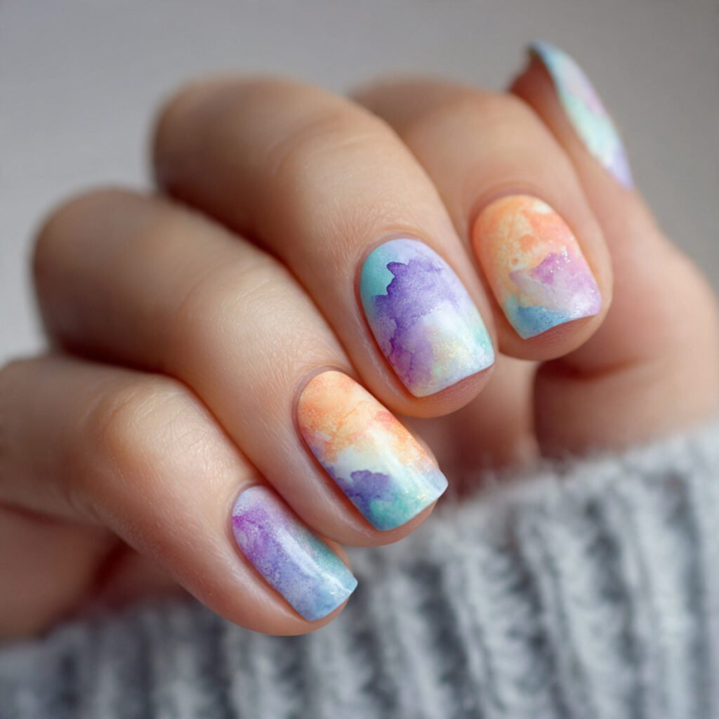 Watercolor Pastel Blend Art Ideas