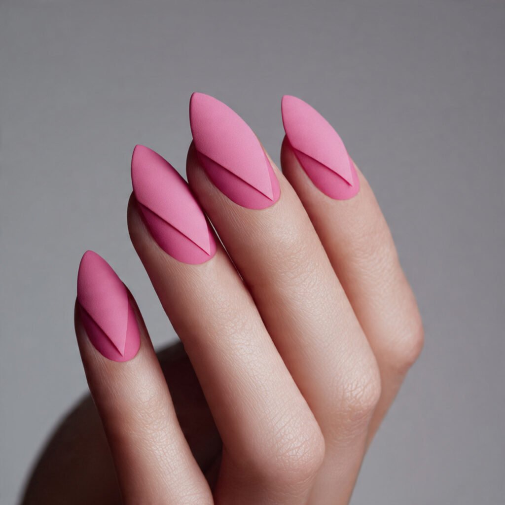 Modern Matte Pink Negative Space