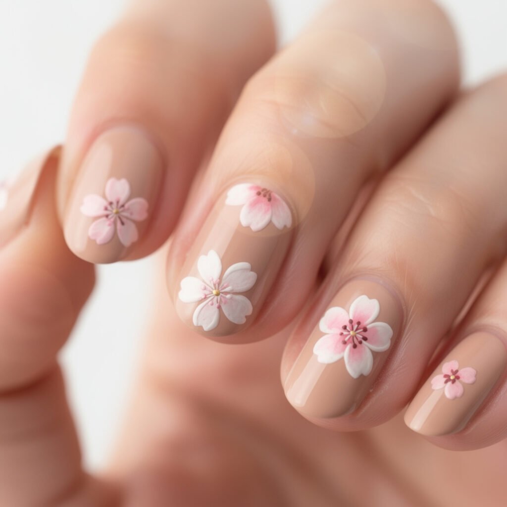 Cherry Blossom Nail Designs for Beginners