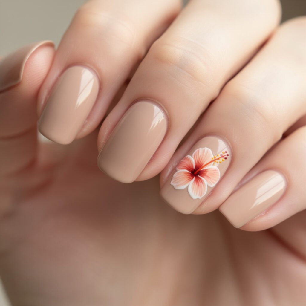 Hibiscus Nail Designs for Beginners