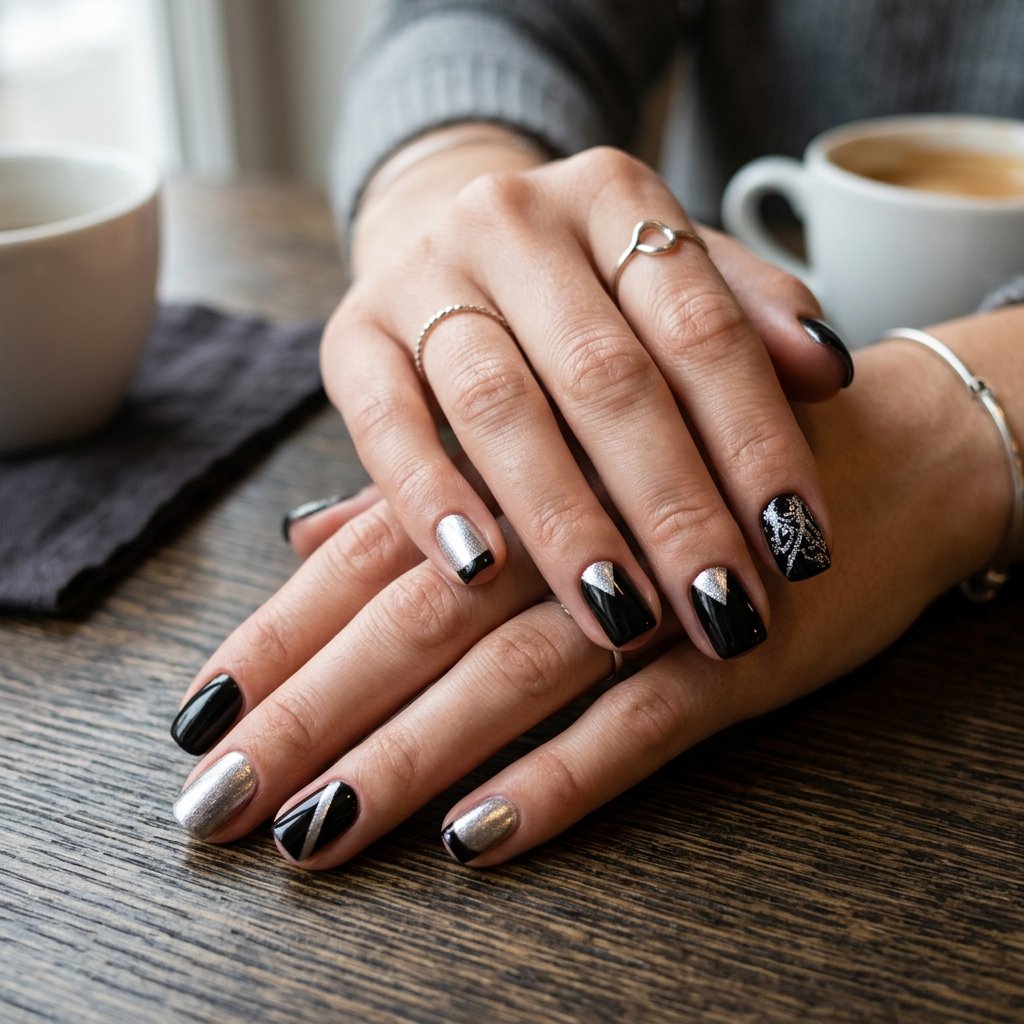 Best black and silver nails Ideas to Try