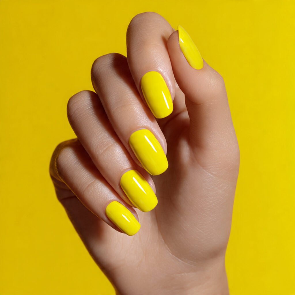 Lemon Yellow Glossy Vibes Ideas