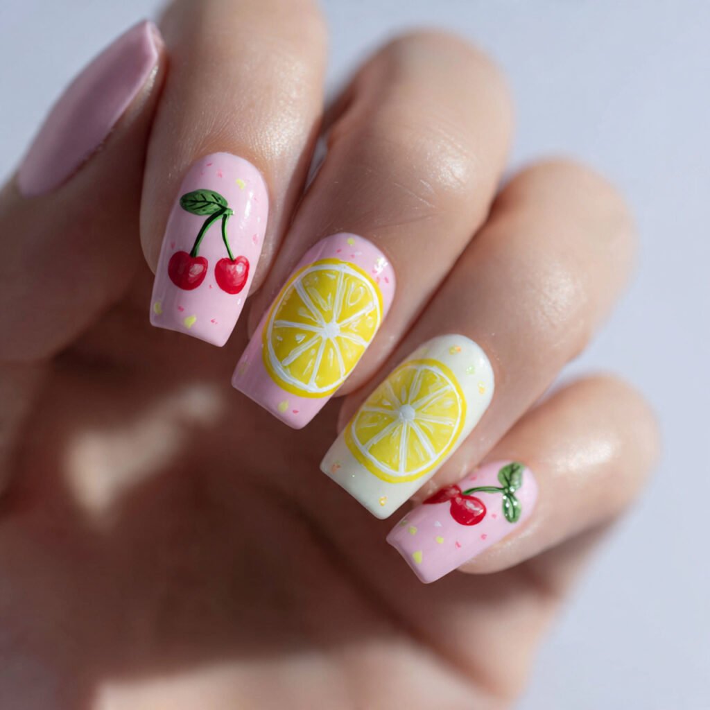 cheerful 11 image of manicured nails featuring min