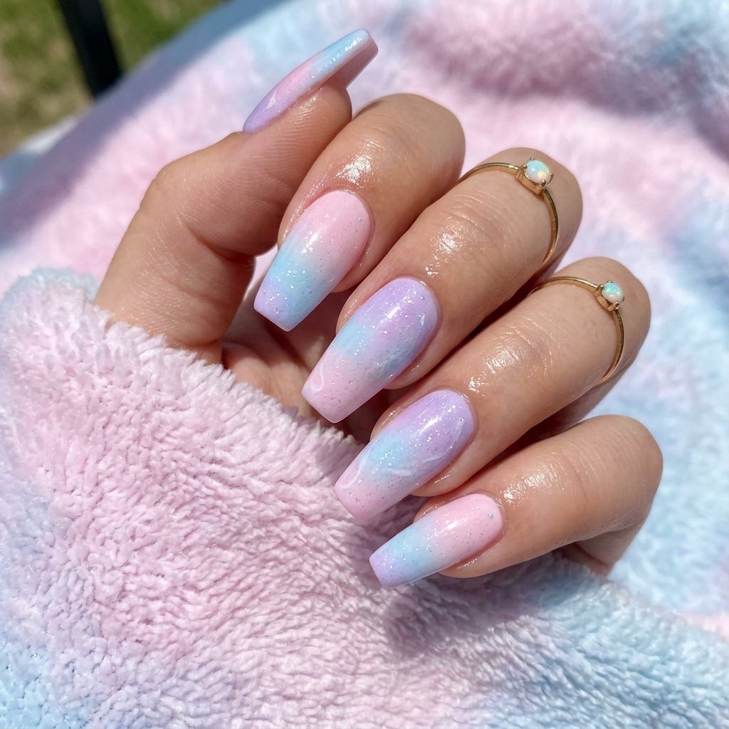 35 Most Gorgeous Cotton Candy Nails to Copy This Season 1 cotton candy nails