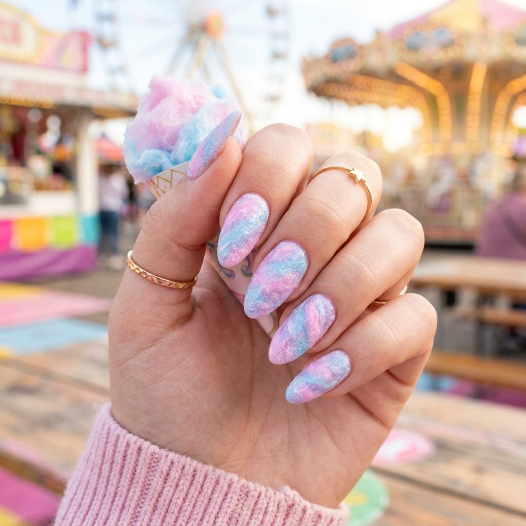 35 Most Gorgeous Cotton Candy Nails to Copy This Season 2 Best Cotton Candy Nails Ideas to Try