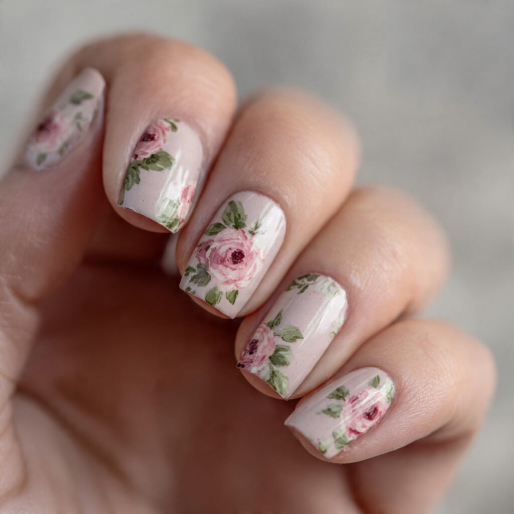 Vintage Rose Floral Aesthetics