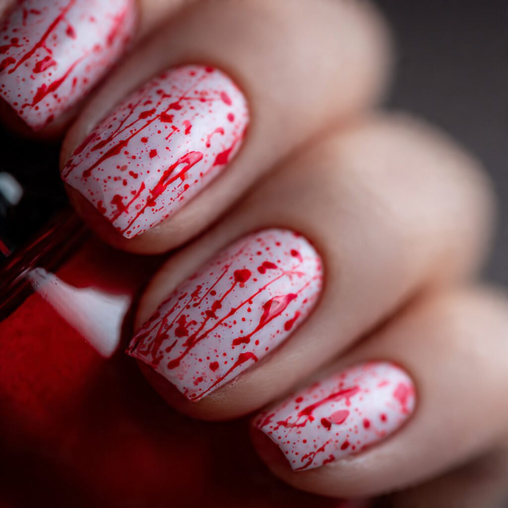 Milky Base with Cherry Splatter