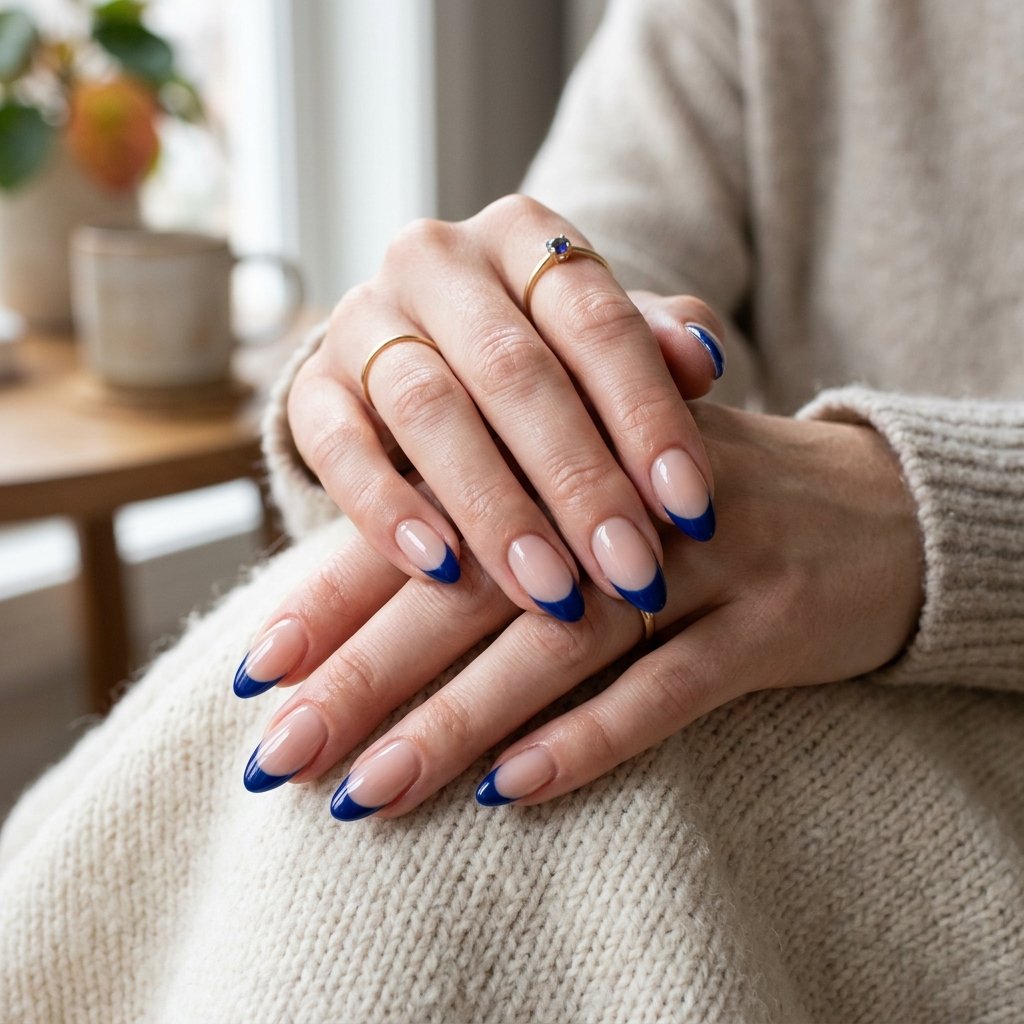 Best Dark Blue French Tip Nails Ideas to Try This Season
