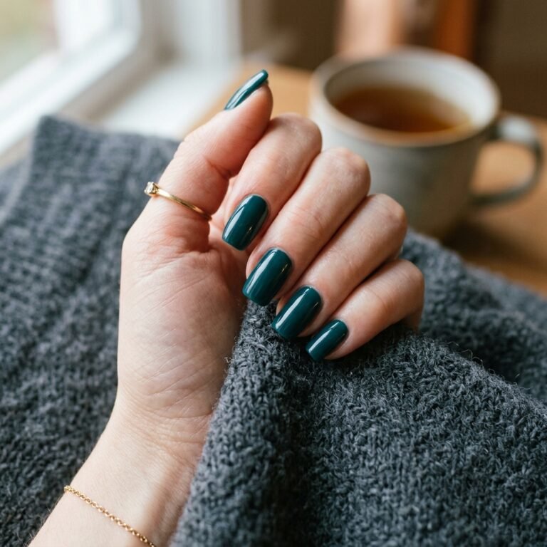 34 Best Dark Teal Nails Ideas: Elegant Colors to Try Now 41 dark teal nails