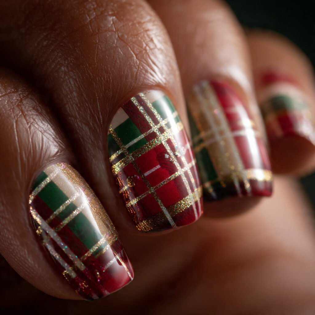 Holiday Tartan Print Art