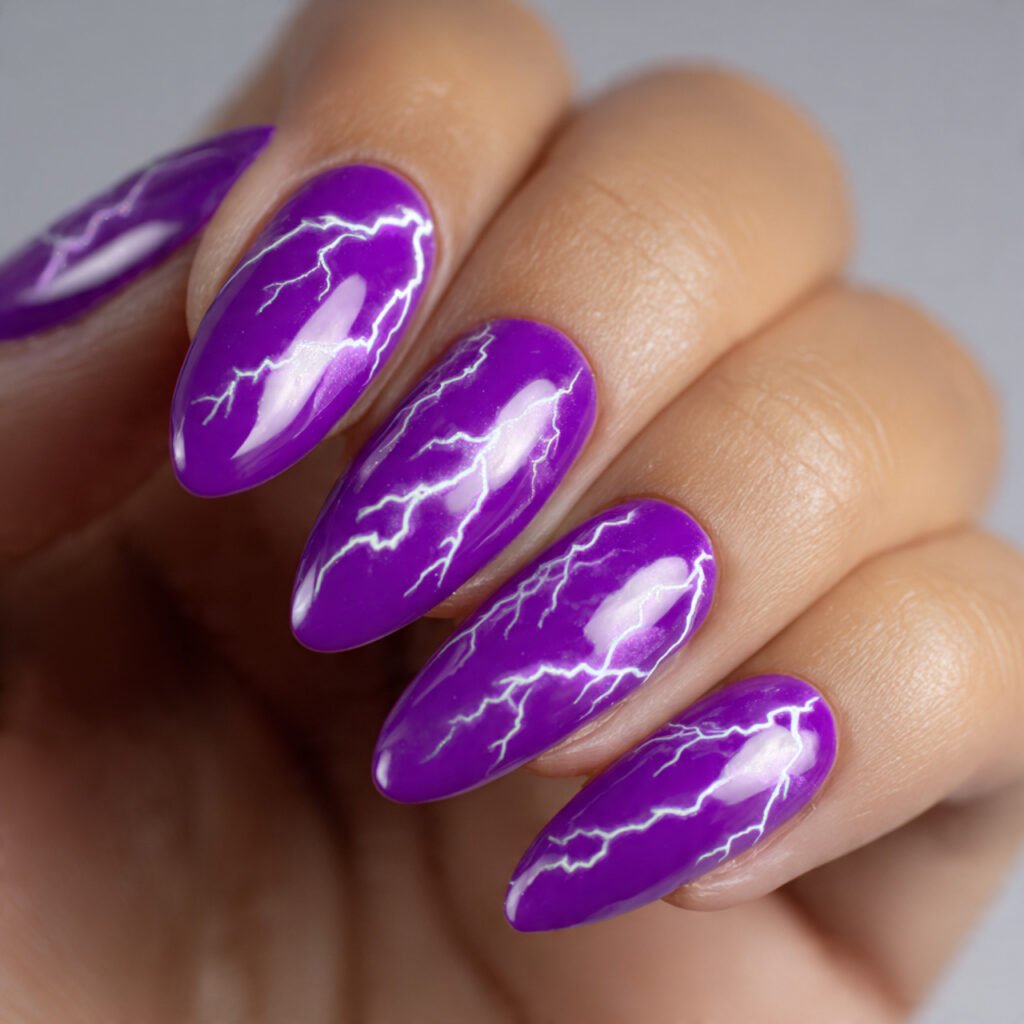 dramatic 11 close up of intense electric purple na