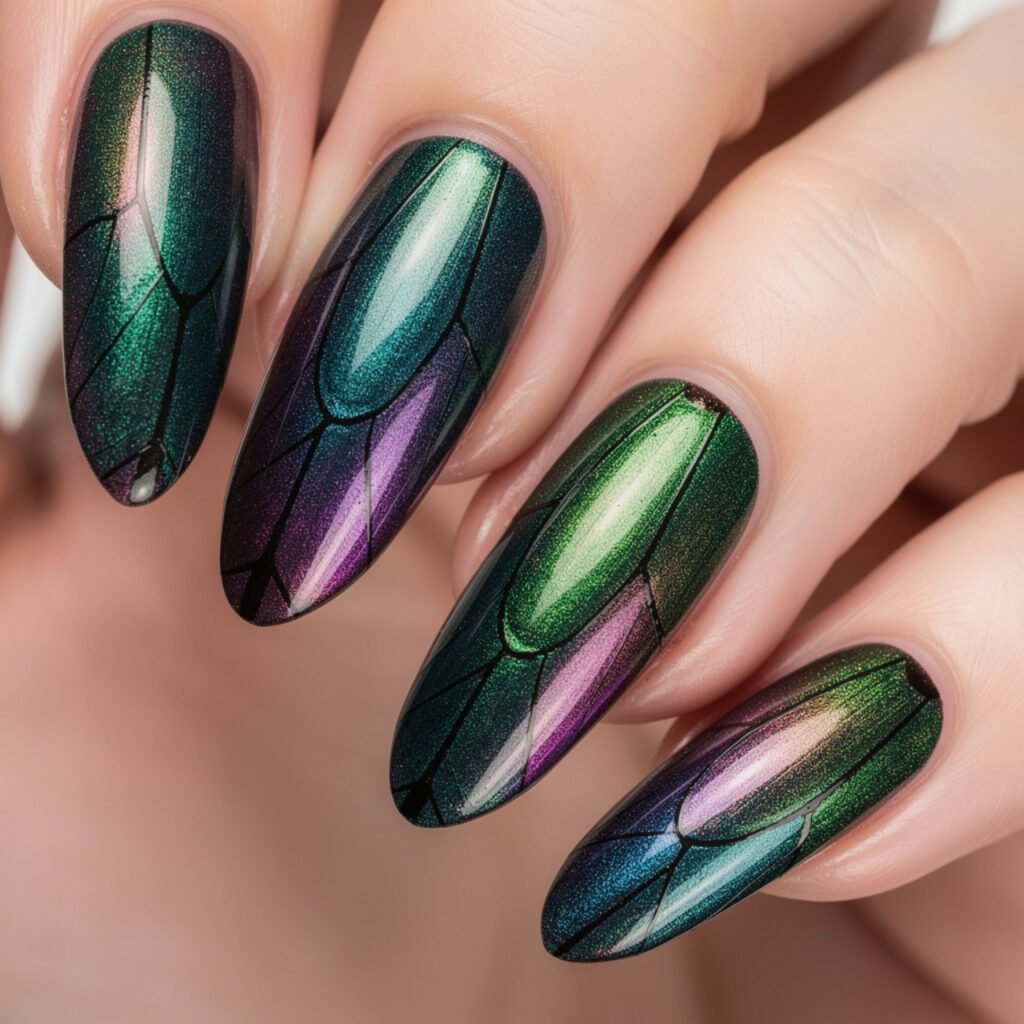 Iridescent Beetle Wing Glow
