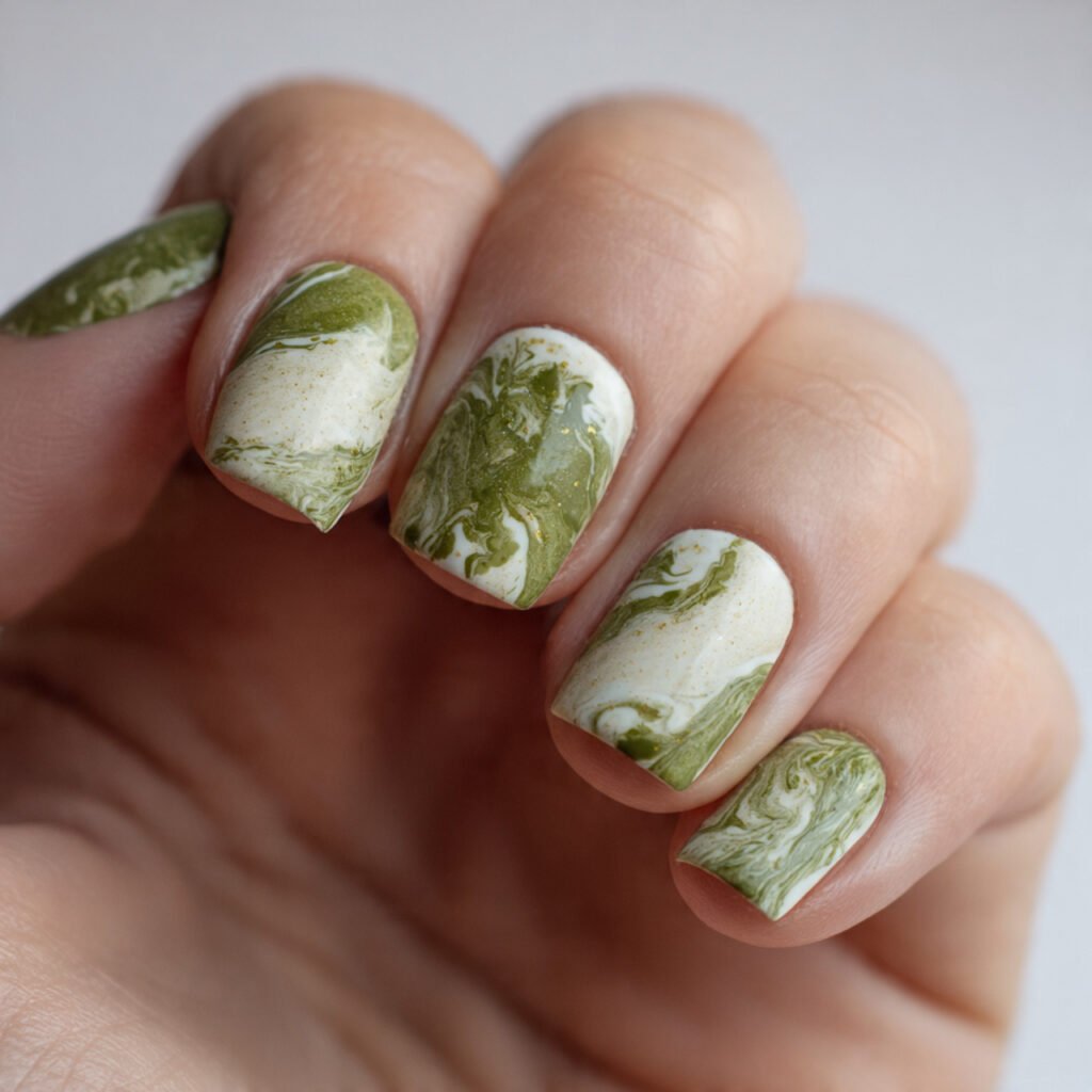 earthy 11 square shot of matcha green and cream co