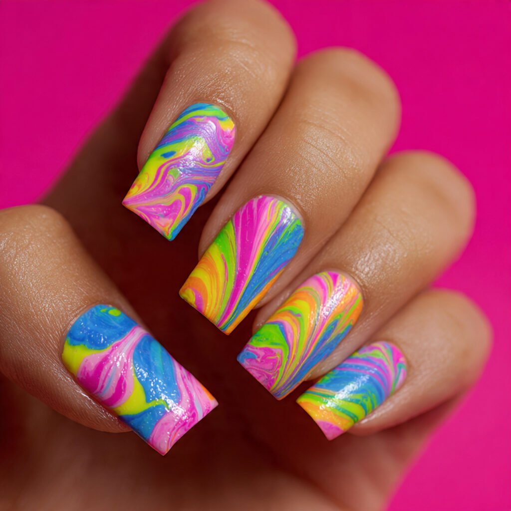 fun 11 square composition of nails featuring a pla
