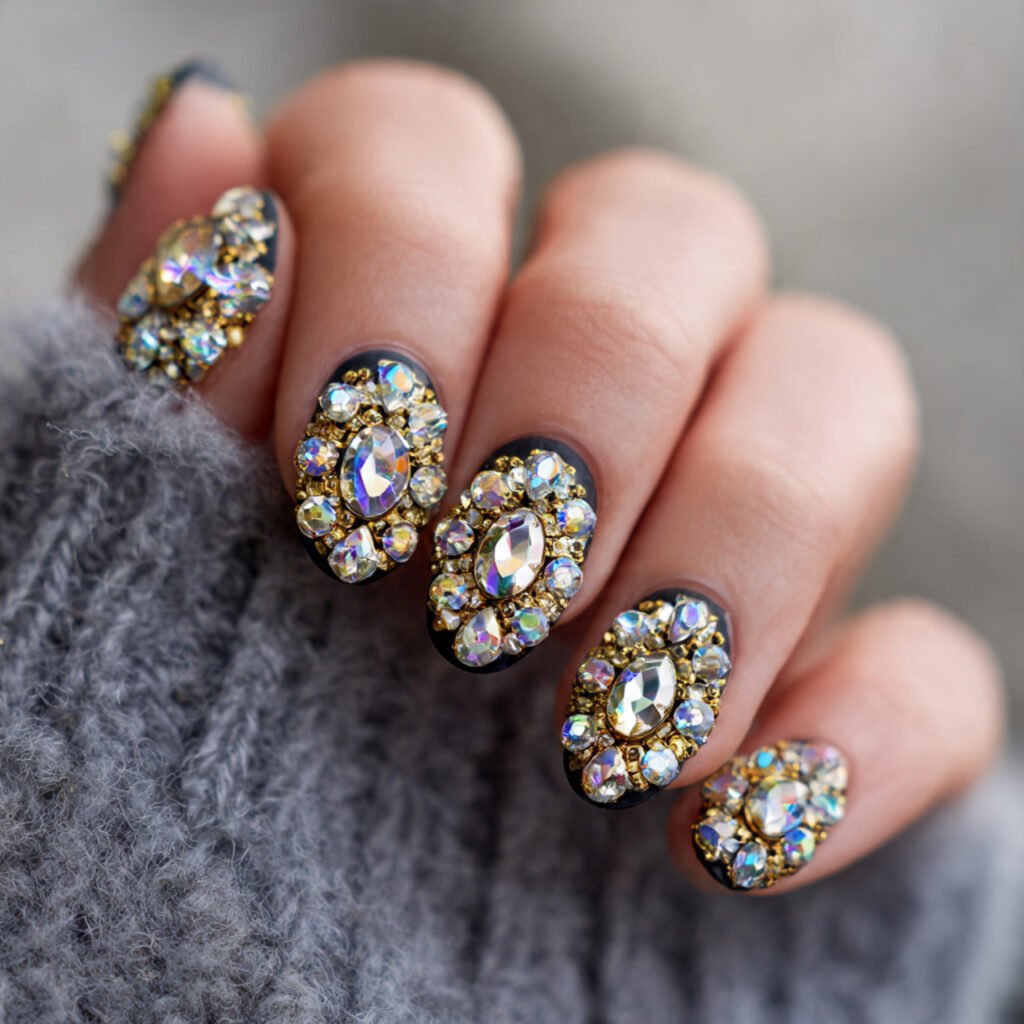 Glittering Rhinestone Cluster Layouts