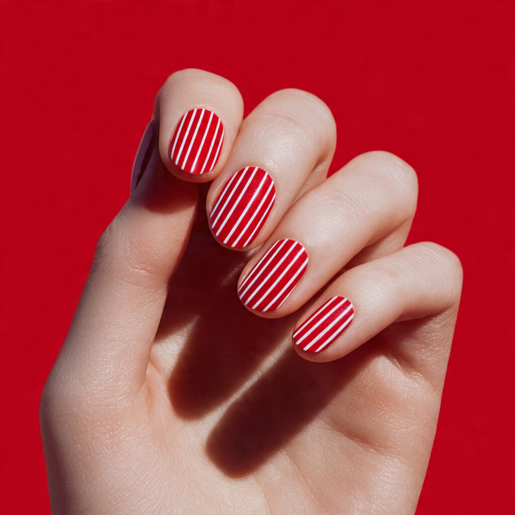 Linear White Contrast Stripes