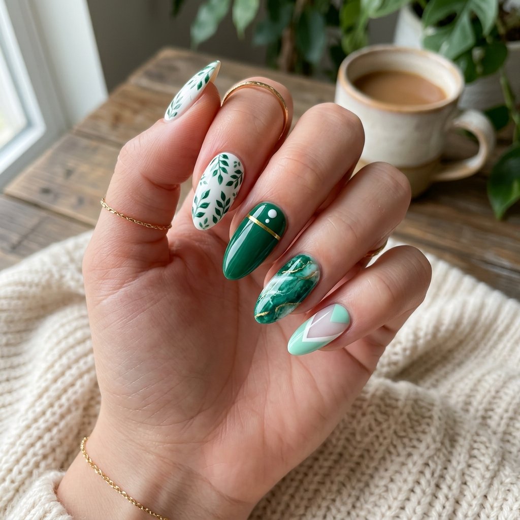 35 Green and White Nails Ideas — From Minimal Looks to Bold Nail Art 2 Best Green and White Nails Ideas to Try Right Now