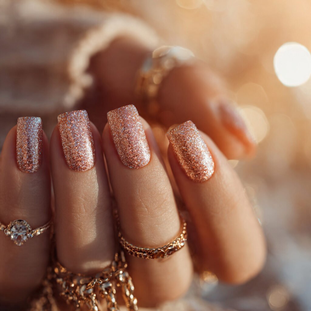 Shimmering Rose Gold Sparkle Ideas