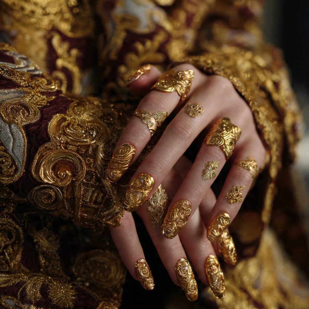 Ornate Rococo Golden Details