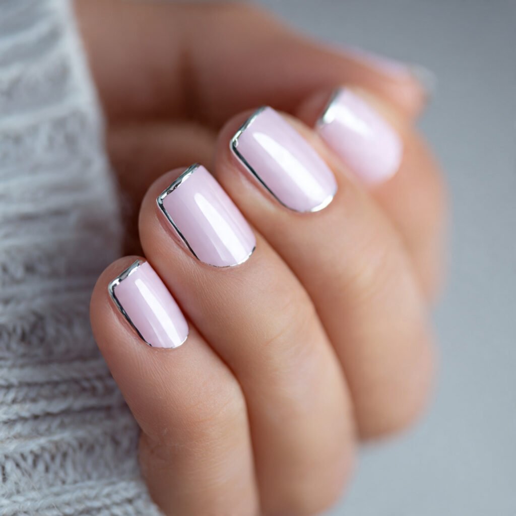 Metallic Silver Line Work Ideas
