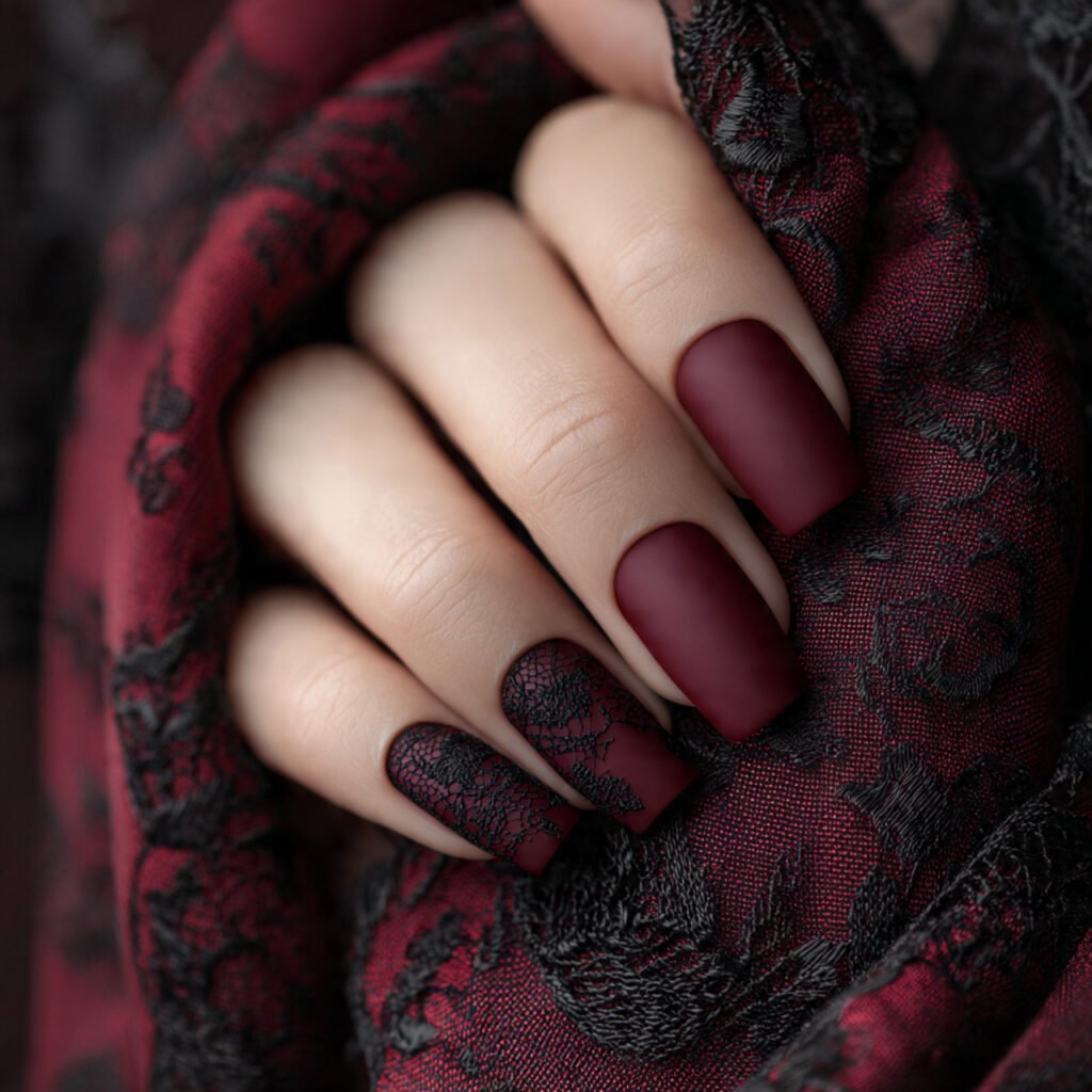 Vintage Victorian Burgundy Style