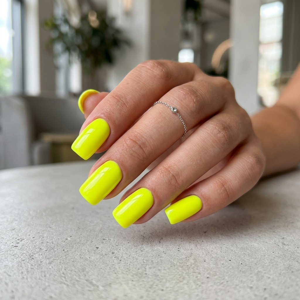 35 Fresh neon yellow nails Ideas for Your Summer Wardrobe 1 neon yellow nails