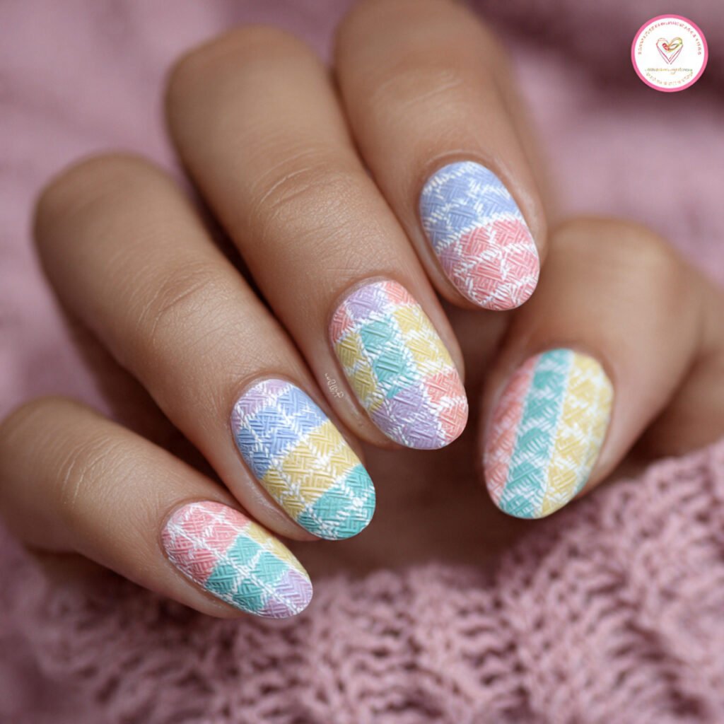 Gingham Print Pastel Colors