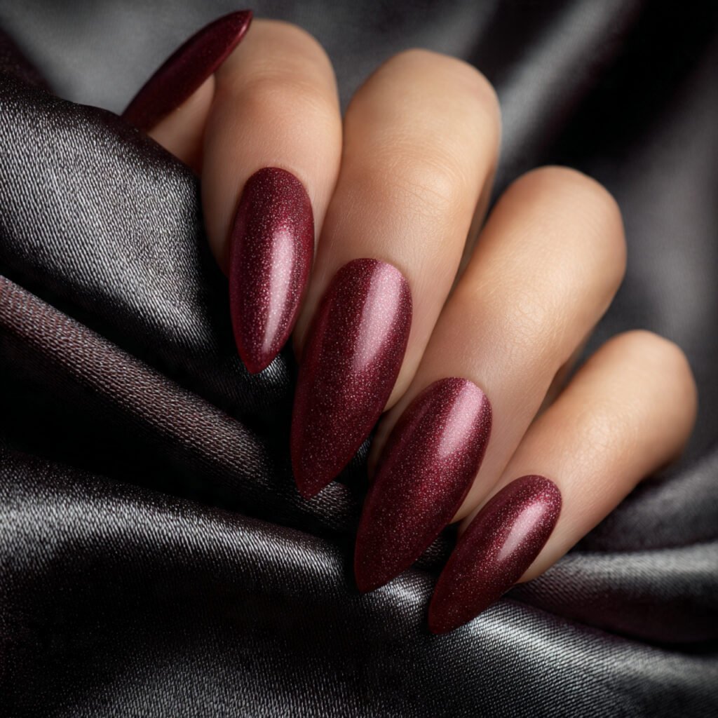Deep Merlot Velvet Texture
