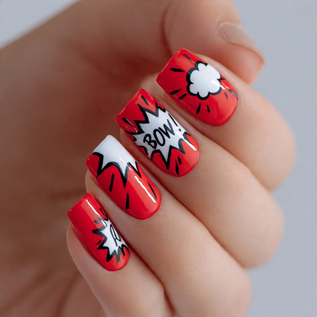 Abstract Pop Art Red Inspiration