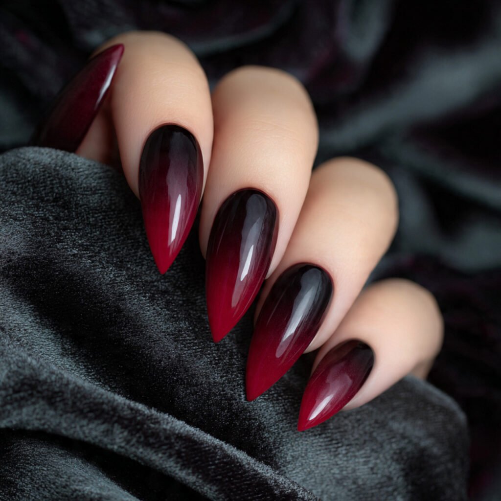 Deep Blackened Cherry Ombre