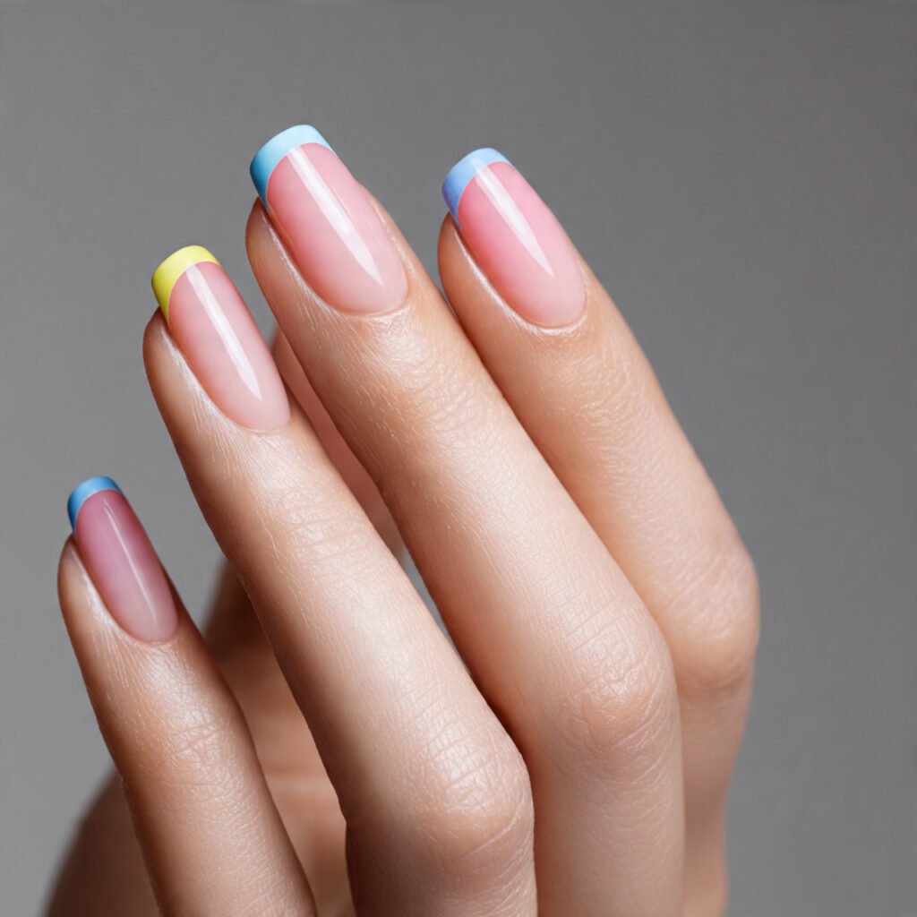 Colorful French Tip Variation Ideas