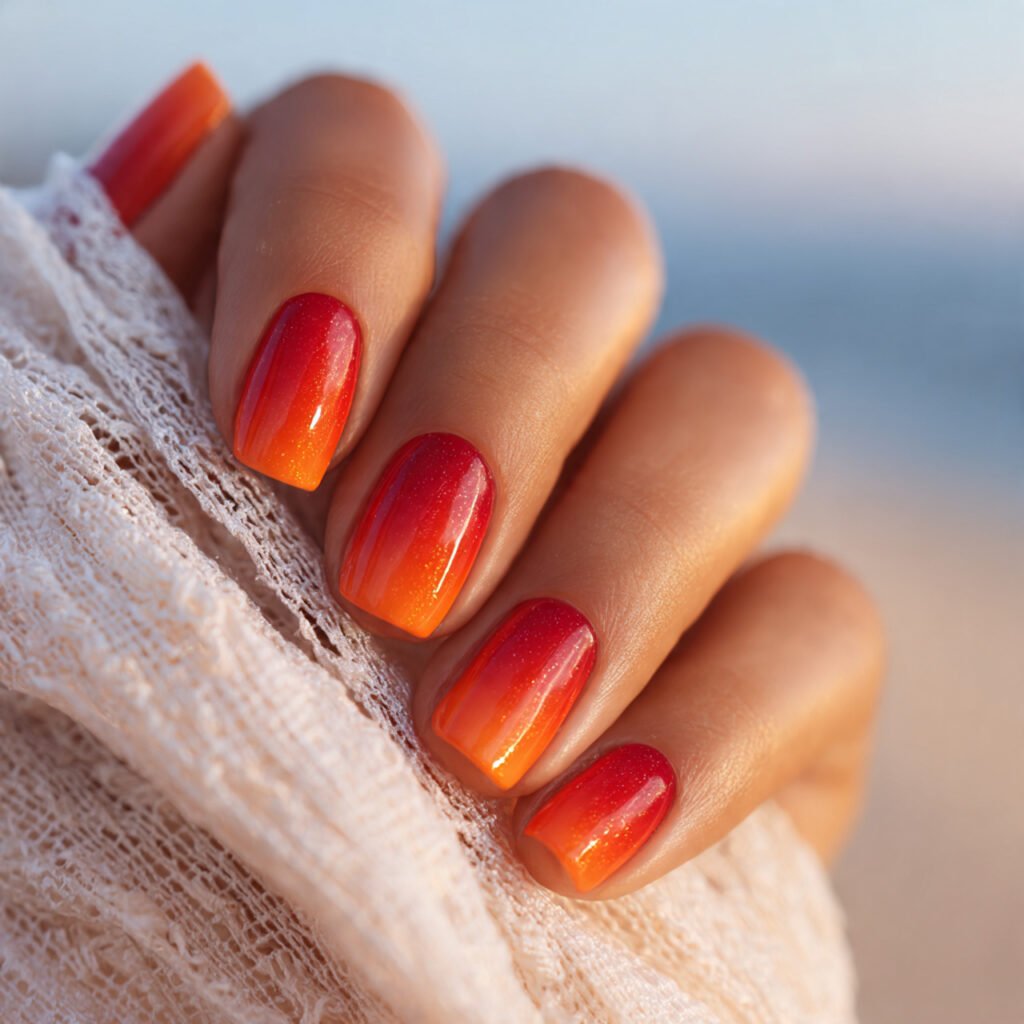 professional square product photography of nails w
