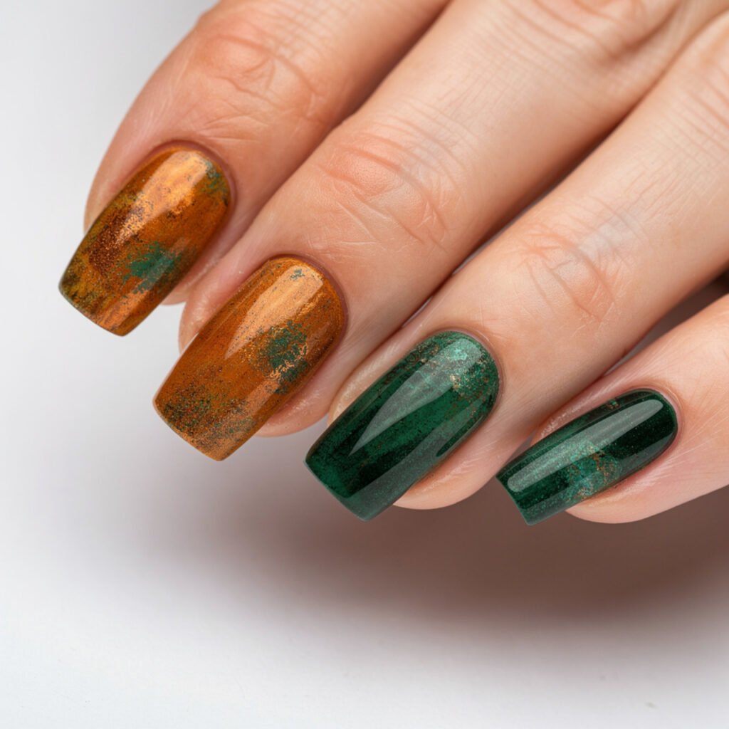 Oxidized Copper and Green Mix