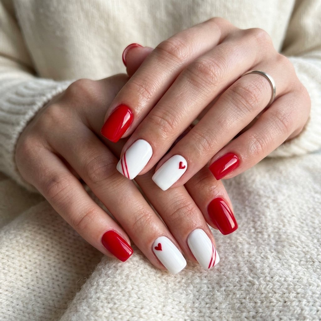 Top red and white nails ideas to explore