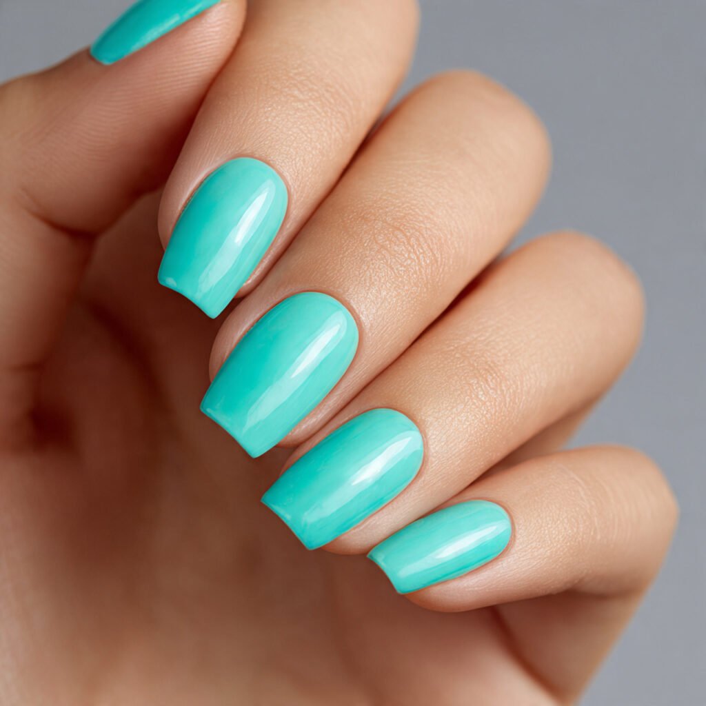 refreshing 11 square photo of nails coated in a br