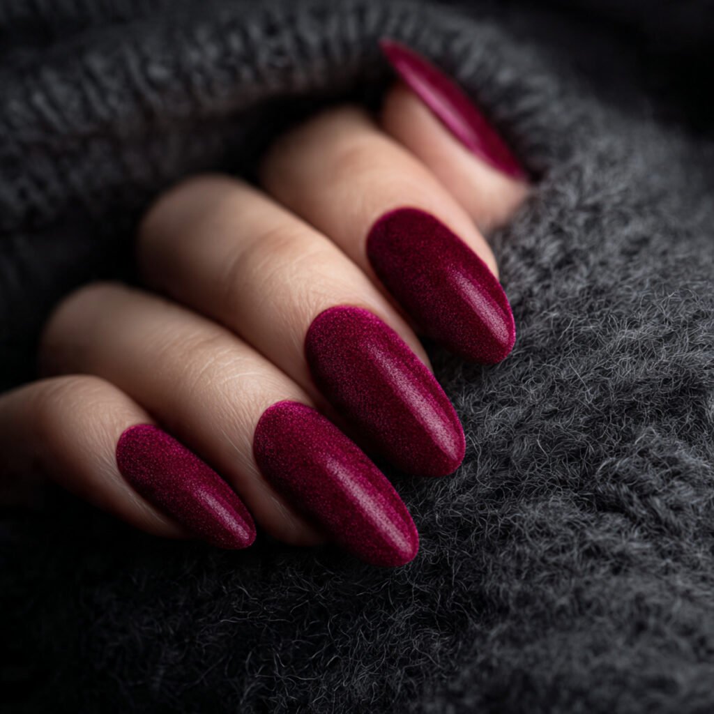Deep Magenta Velvet Finish