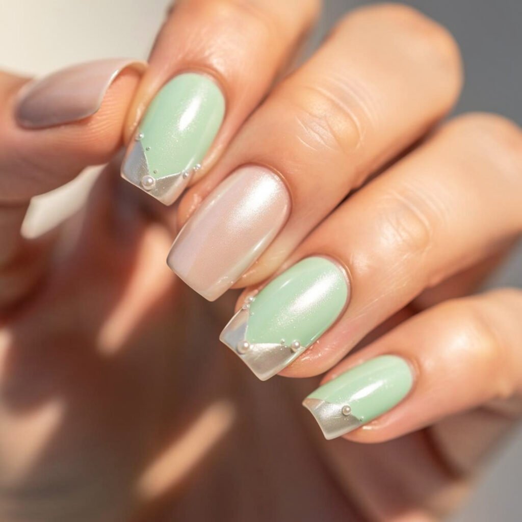 Pearlescent Seafoam Highlights